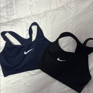 Nike Black and Blue Sports Bras for Active Comfort
